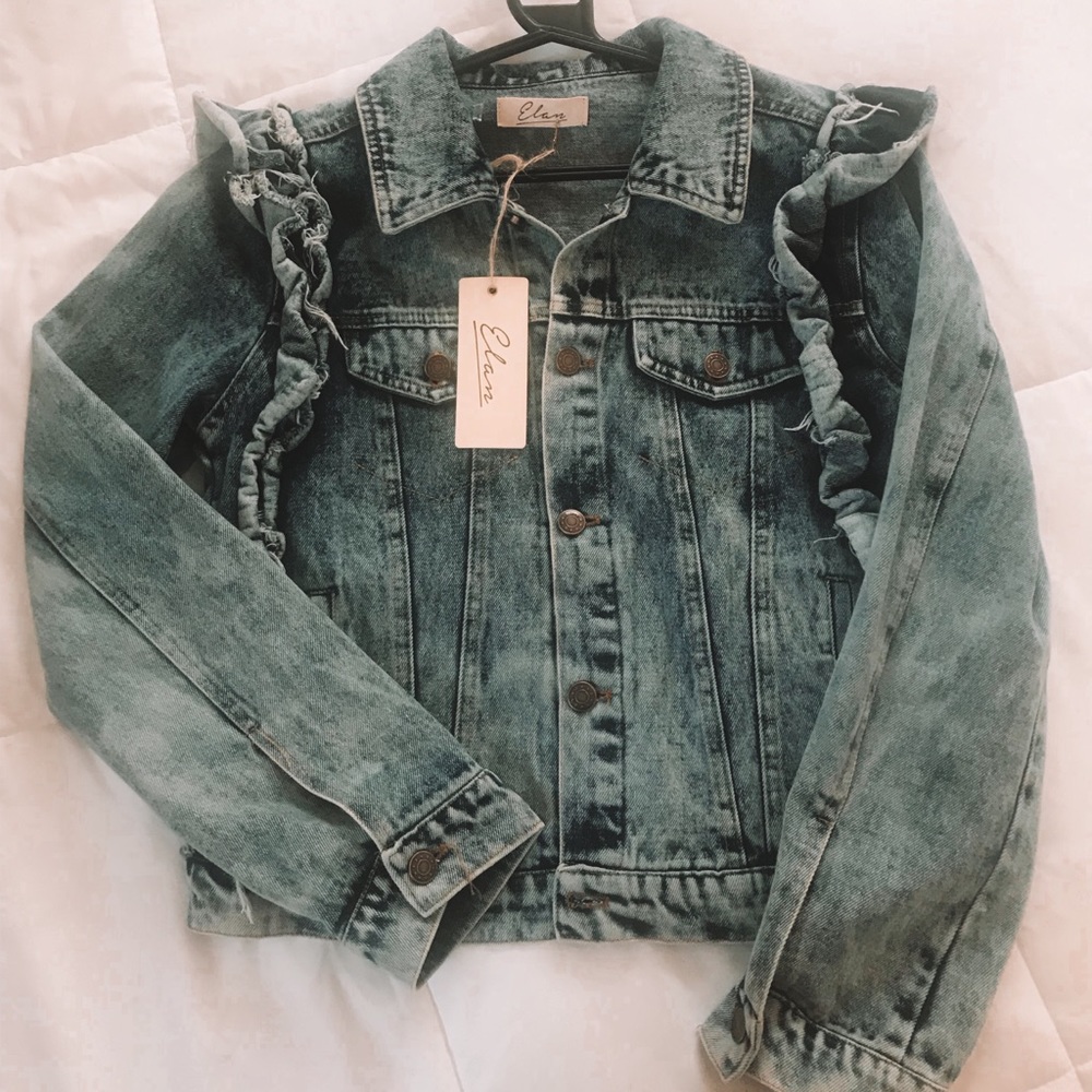 NWT Elan Ruffle Jacket